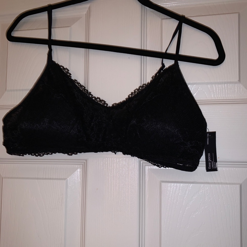 Black lace bralette